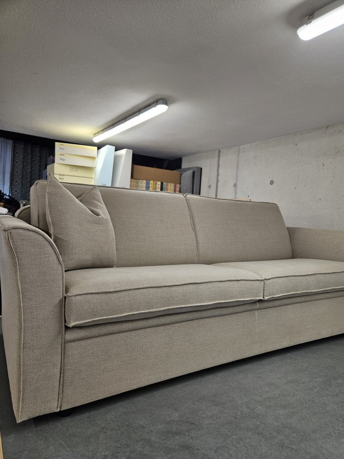 Schlafsofa mit Leinen