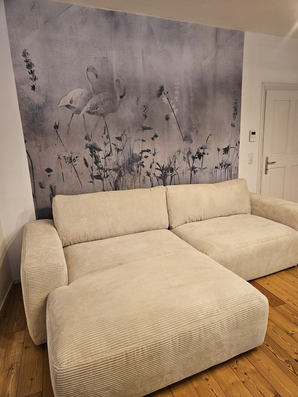 Wohnzimmer — Flamingo-Wandbild